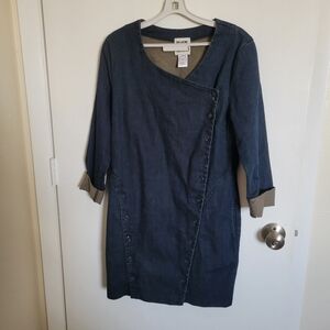Prairie Underground Denim 3/4 Sleeve Dress